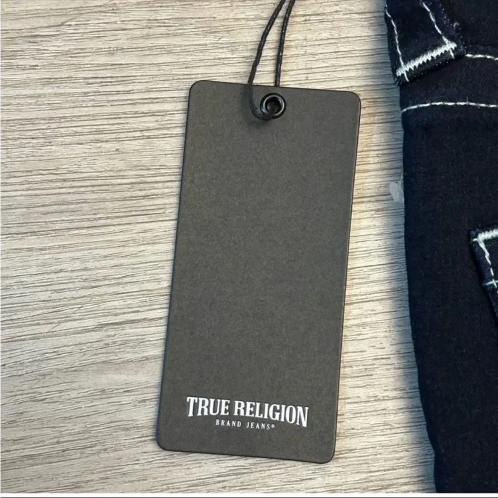 NWT True Religion Jennie High Rise Super Skinny Dark Blue Jeans. W25xL29 - Picture 4 of 12